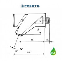 PRESTO 2010eco LAVABO A PARED